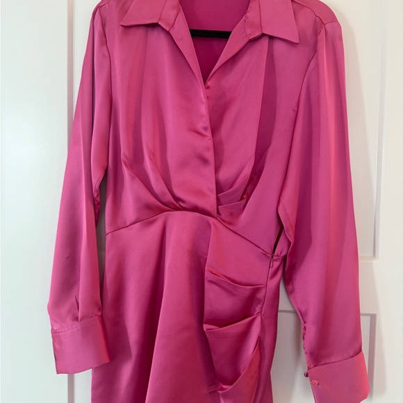 ZARA Pink Mini Dress - Elegant Women's Mini - Picture 1 of 4